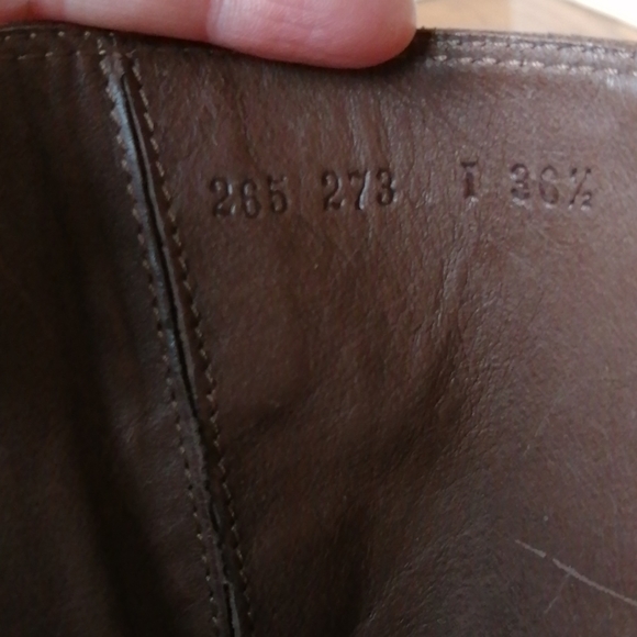 RON WHITE Brown Leather Boots Size 36.5 - Picture 10 of 10